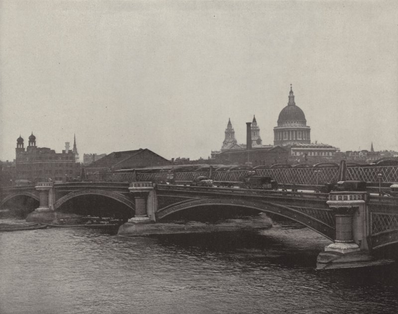Most Blackfriars Bridge (č/b fotografie) od English Photographer