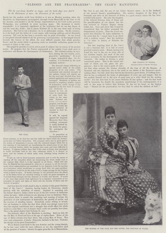 Požehnáni jsou mírotvorci, carský manifest od English Photographer