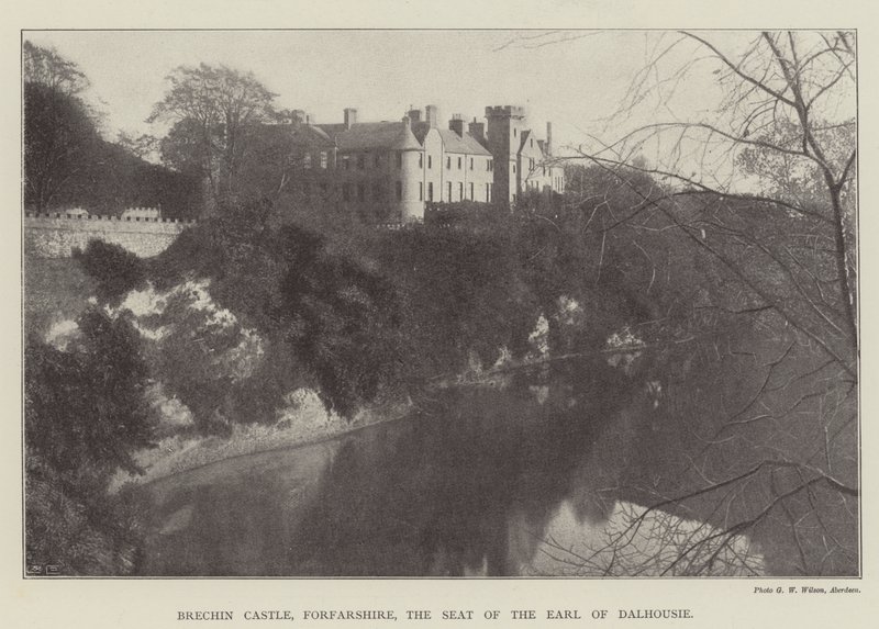 Hrad Brechin, Forfarshire, sídlo hraběte z Dalhousie od English Photographer