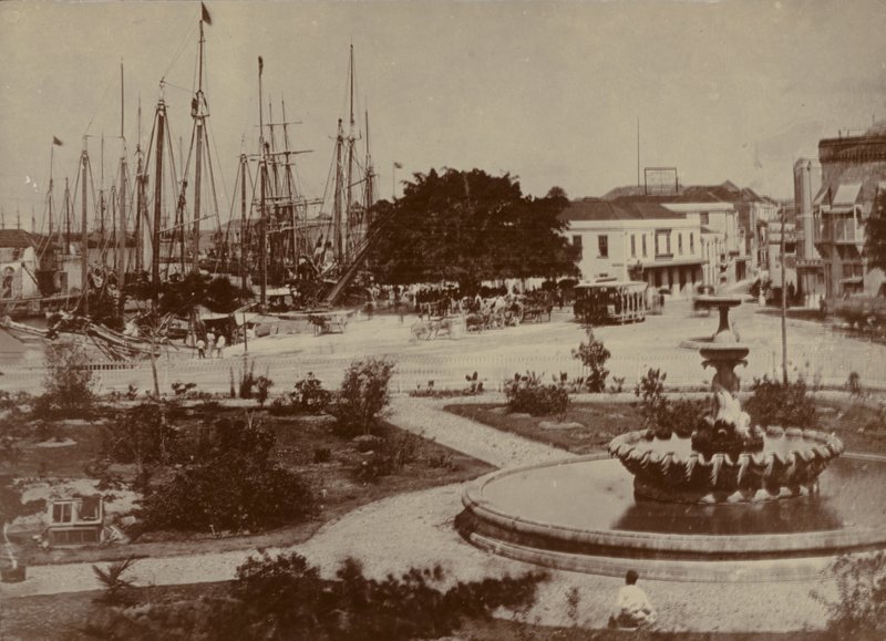 Bridgetown Harbour, asi 1900 od English Photographer