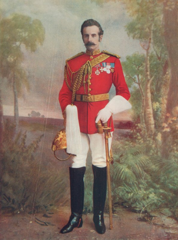 Brigádní generál Douglas M. B. H., hrabě z Dundonaldu. Velení jízdní brigádě v Jižní Africe od English Photographer