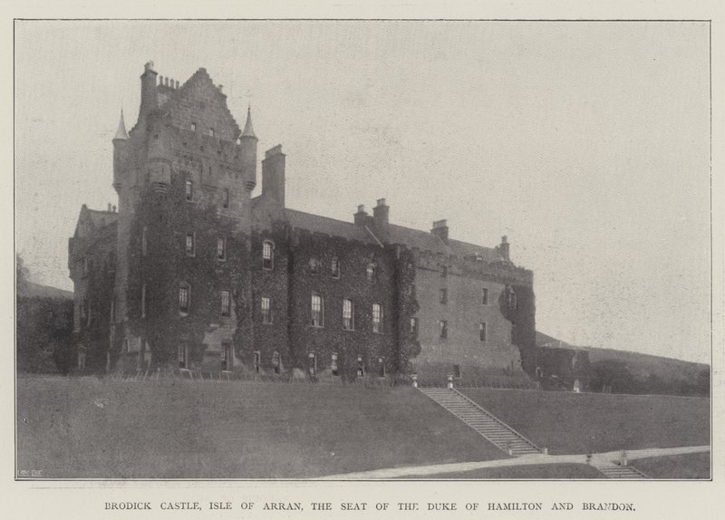 Hrad Brodick, Isle of Arran, sídlo vévody z Hamiltonu a Brandona od English Photographer