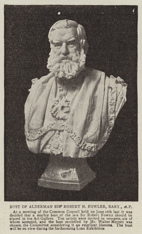 Busta konšela Sir Robert N Fowler, Baronet, MP od English Photographer