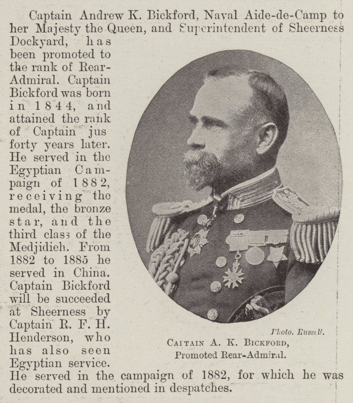 Kapitán AK Bickford, povýšený kontraadmirál od English Photographer