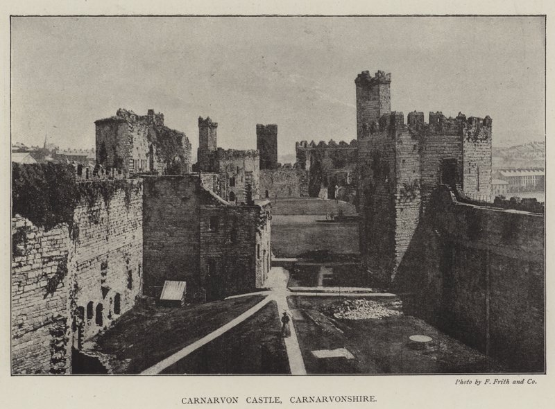 Hrad Carnarvon, Carnarvonshire od English Photographer
