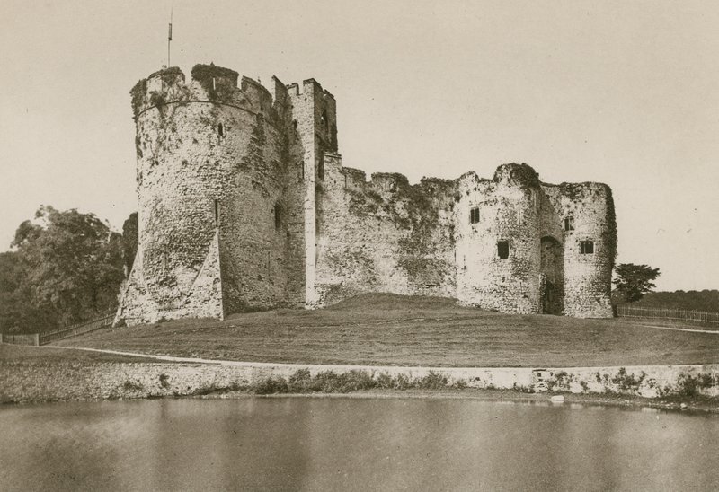 Hrad Chepstow, z příkopu od English Photographer