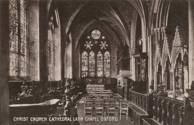 Katedrála Christ Church, Latinská kaple, Oxford (černobílá fotografie) od English Photographer