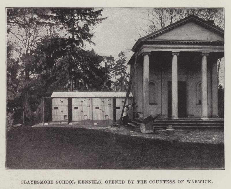 Clayesmore School, Kennels, kterou otevřela hraběnka z Warwicku od English Photographer