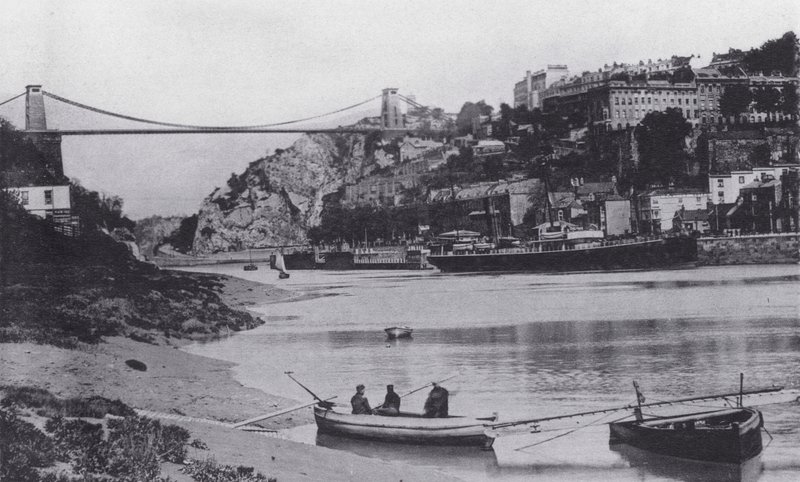 Clifton a visutý most (černobílá fotografie) od English Photographer