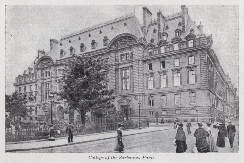 College of the Sorbonne, Paříž (černobílá fotografie) od English Photographer