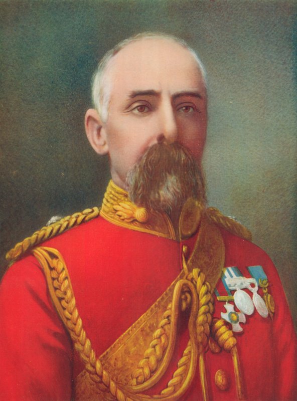 Plukovník H. P. Airey. Velení kontingentu prvního křováku, jihoafrické polní síly od English Photographer