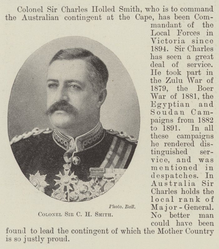 Plukovník Sir CH Smith od English Photographer