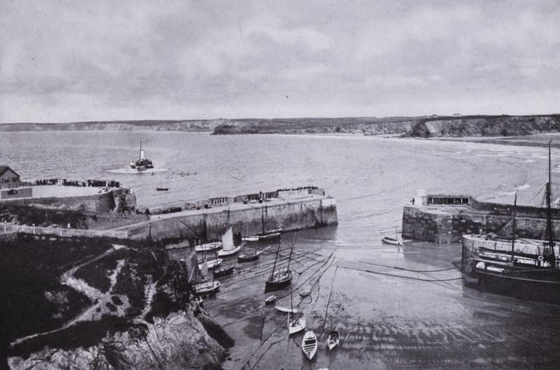 Cornwall: Newquay, přístav (černobílá fotografie) od English Photographer
