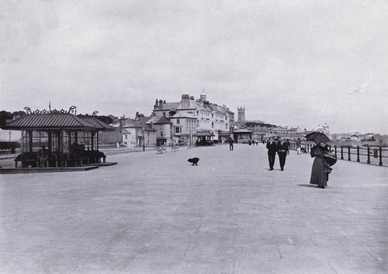 Cornwall: The Promenade, Penzance (černobílá fotografie) od English Photographer