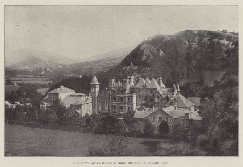Hrad Craig-y-Nos, Brecknockshire, sídlo Madame Patti od English Photographer