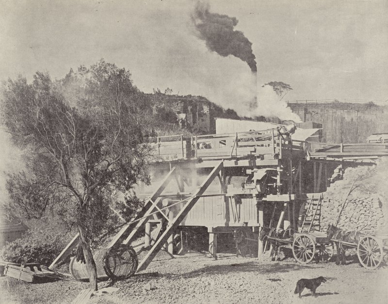 Crushing Stone, Kiama Quarries, New South Wales od English Photographer