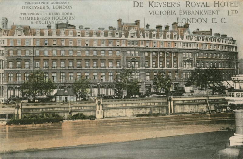 De Keysers Royal Hotel, Victoria Embankment, EC od English Photographer