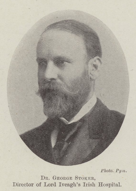 Dr George Stoker, ředitel irské nemocnice Lorda Iveaghse od English Photographer