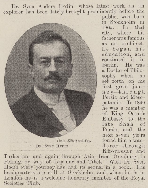 Dr. Sven Hedin od English Photographer