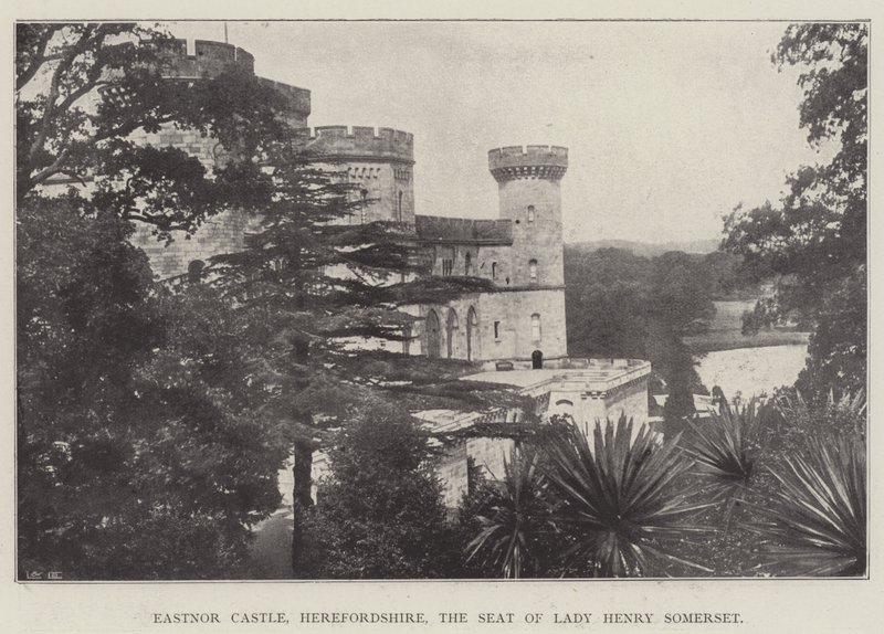 Hrad Eastnor, Herefordshire, sídlo lady Henry Somersetové od English Photographer