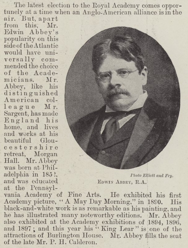 Edwin Abbey, RA od English Photographer
