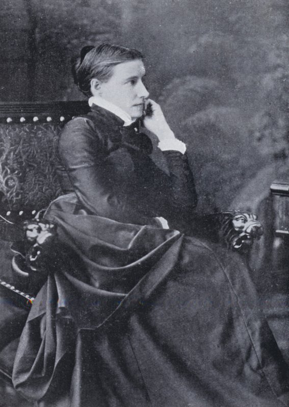 Elizabeth Stuart Phelps Ward (černobílá fotografie) od English Photographer