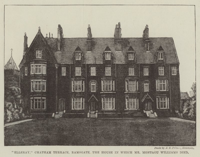 Elleray, Chatham Terrace, Ramsgate, dům, ve kterém zemřel pan Montagu Williams od English Photographer