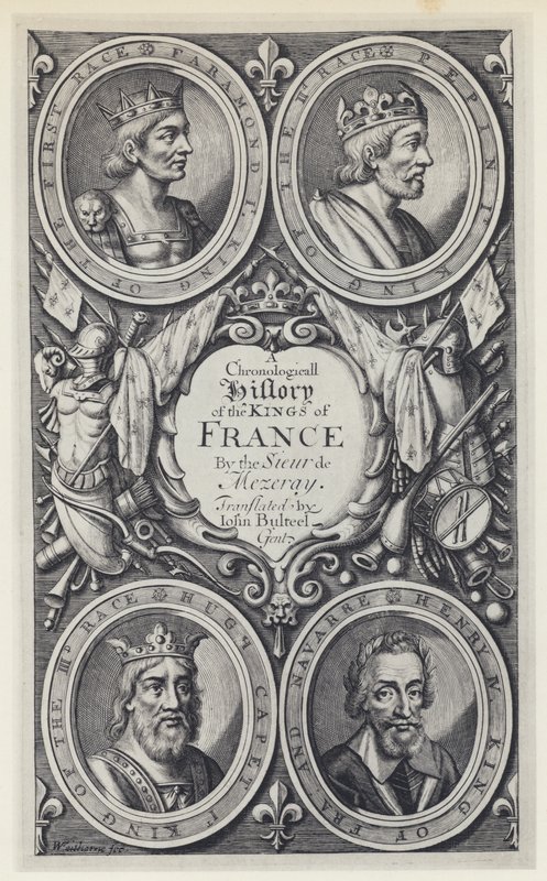 F Eudes de Mezeray, A Chronologicall History of the Kings of France, Tr J Bulteel, T N for T Basset, etc 1683 (čb foto) od English Photographer