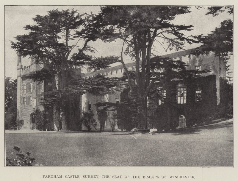 Hrad Farnham, Surrey, sídlo biskupů z Winchesteru od English Photographer