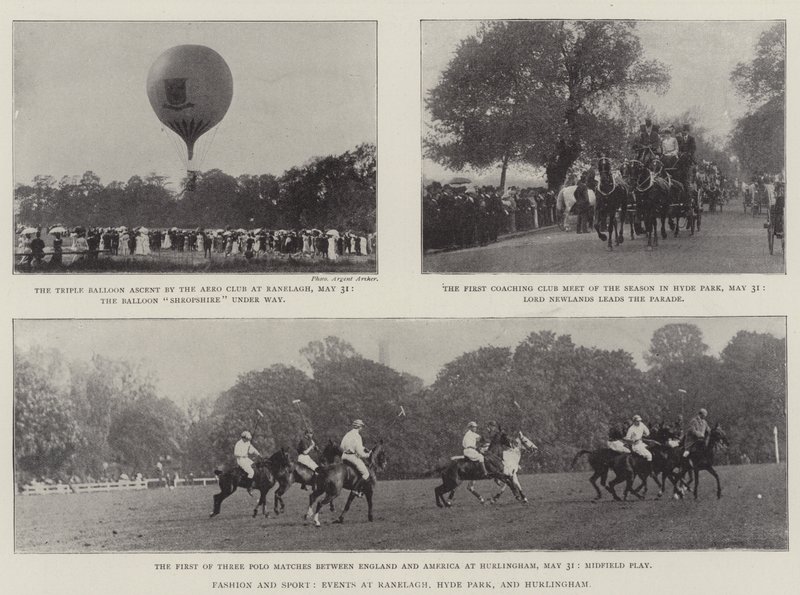 Móda a sport, akce v Ranelagh, Hyde Park a Hurlingham od English Photographer