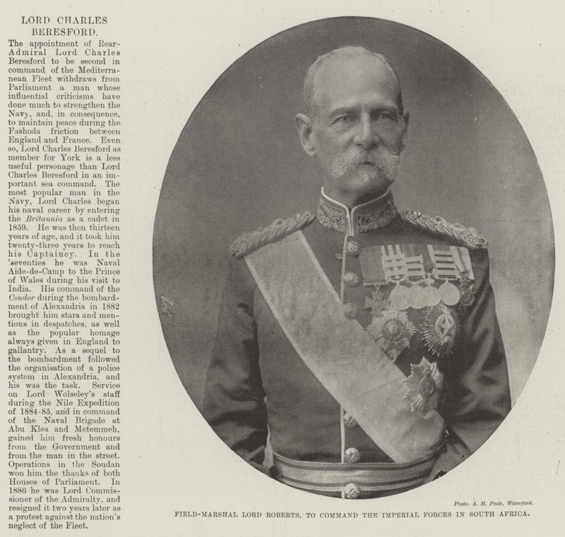 Polní maršál Lord Roberts, aby velel imperiálním silám v Jižní Africe od English Photographer