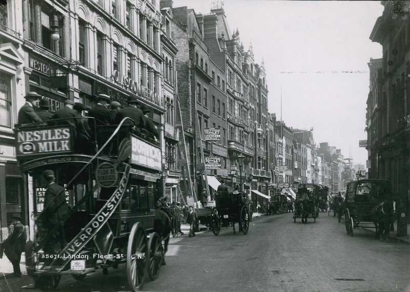 Fleet Street, Londýn od English Photographer