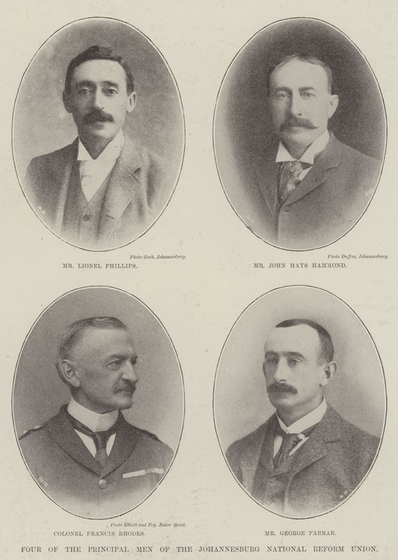 Čtyři z hlavních mužů Johannesburgské národní reformní unie od English Photographer