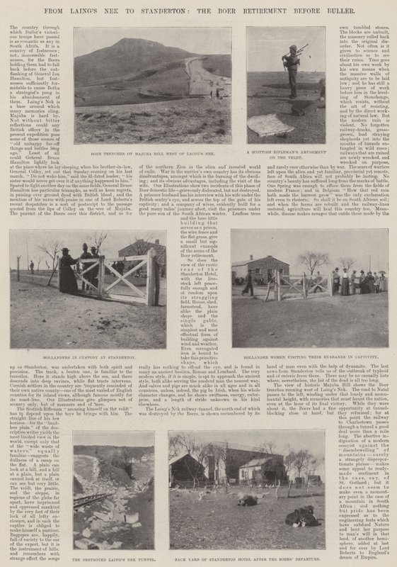 Od Laings Neka po Standerton, búrský důchod před Bullerem od English Photographer