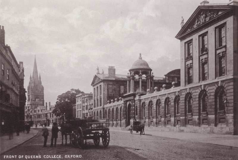 Před Queens College, Oxford od English Photographer