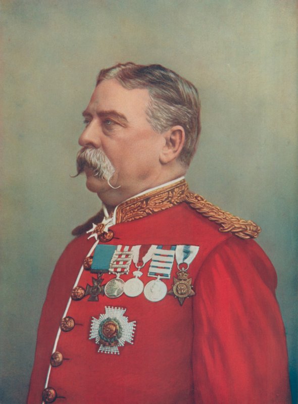 Generál sir Hugh Gough. Strážce klenotů, Tower of London od English Photographer