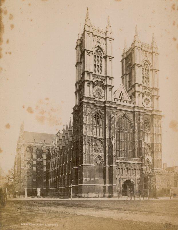 Celkový pohled na Westminsterské opatství od English Photographer