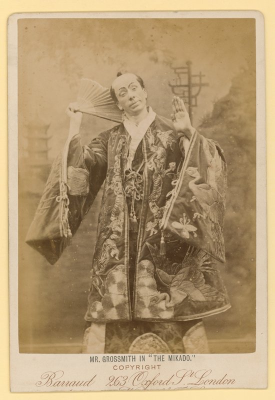 George Grossmith jako Ko-Ko v Mikado od English Photographer