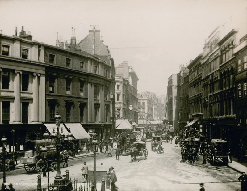 Gracechurch Street, Londýn od English Photographer