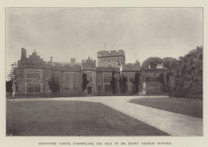 Hrad Greystoke, Cumberland, sídlo pana Henryho Charlese Howarda od English Photographer