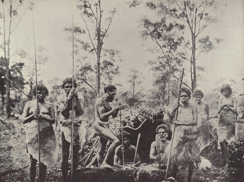 Skupina domorodých obyvatel Queenslandu od English Photographer