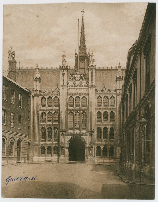 Guildhall, Londýn. Viktoriánská fotografie od English Photographer