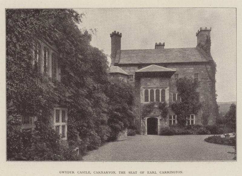 Hrad Gwydyr, Carnarvon, sídlo Earla Carringtona od English Photographer