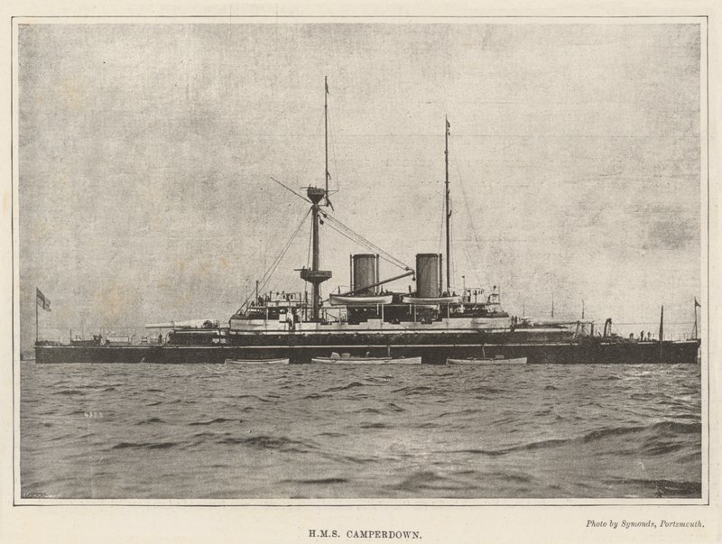 HMS Camperdown od English Photographer