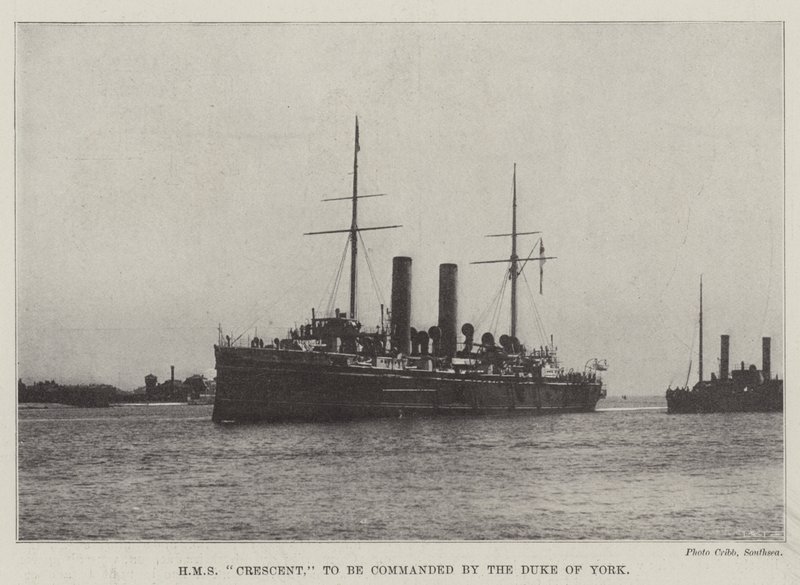 HMS Crescent, které bude velet vévoda z Yorku od English Photographer