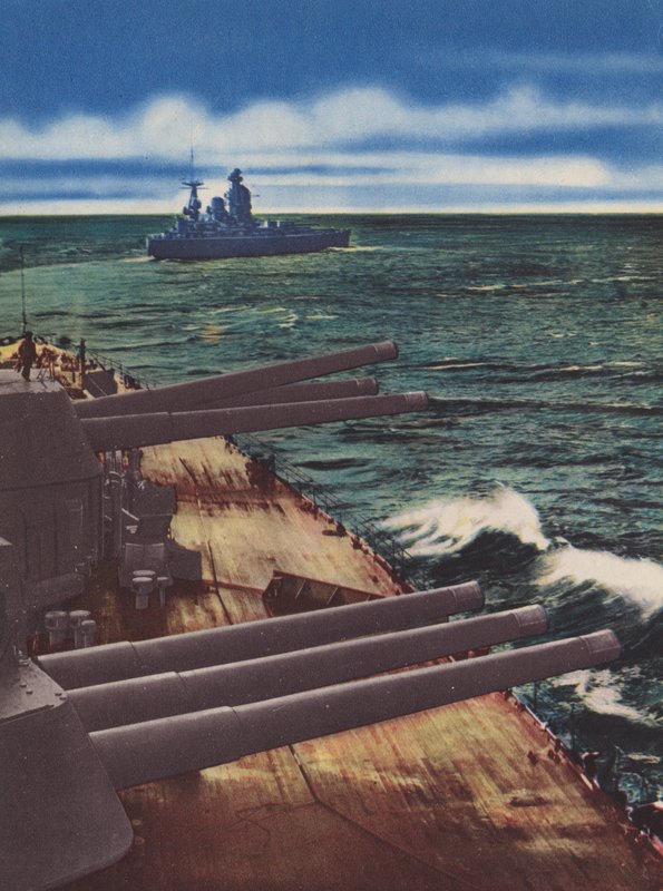HMS Nelson a HMS Rodney (kolorovaná fotografie) od English Photographer