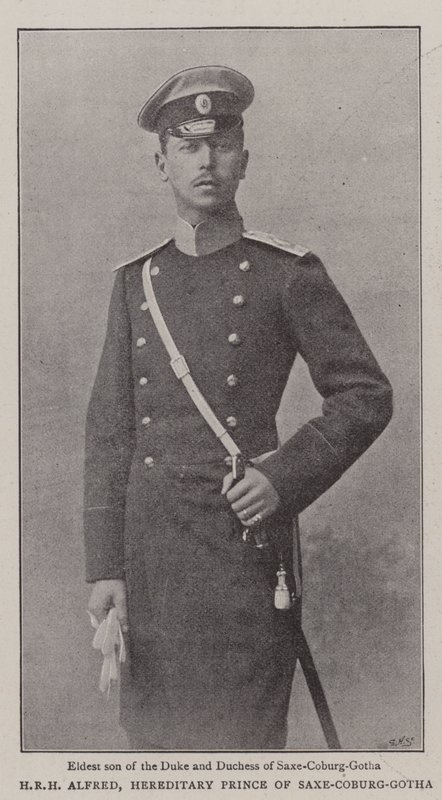 Jeho královská výsost Alfred, dědičný princ ze Saxe-Coburg-Gotha od English Photographer