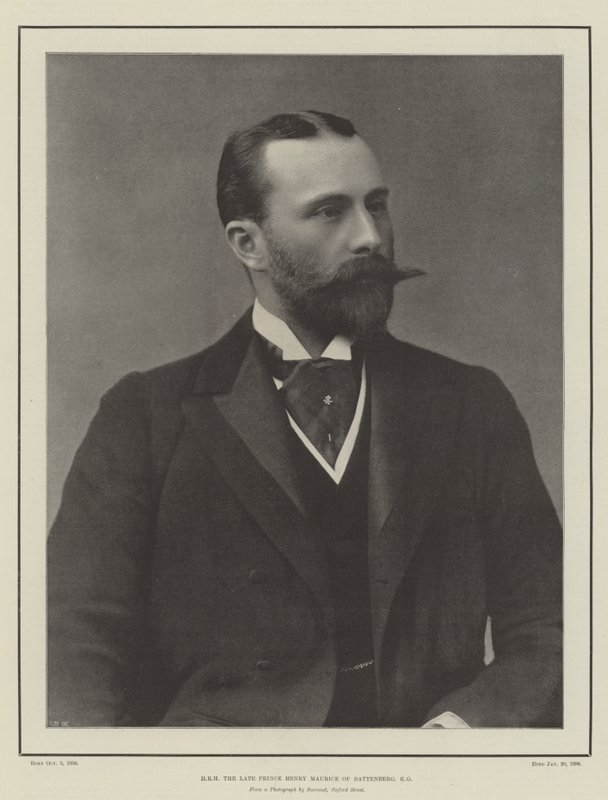 HRH zesnulý princ Henry Maurice z Battenbergu, KG od English Photographer