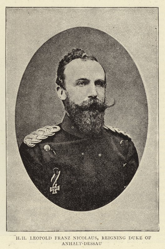 H H Leopold Franz Nicolaus, vládnoucí vévoda z Anhalt-Dessau od English Photographer