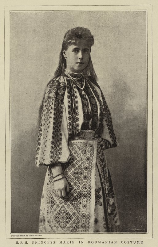 H R H Princezna Marie v rumunském kostýmu od English Photographer